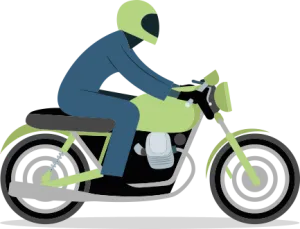 superbike with helmet 3